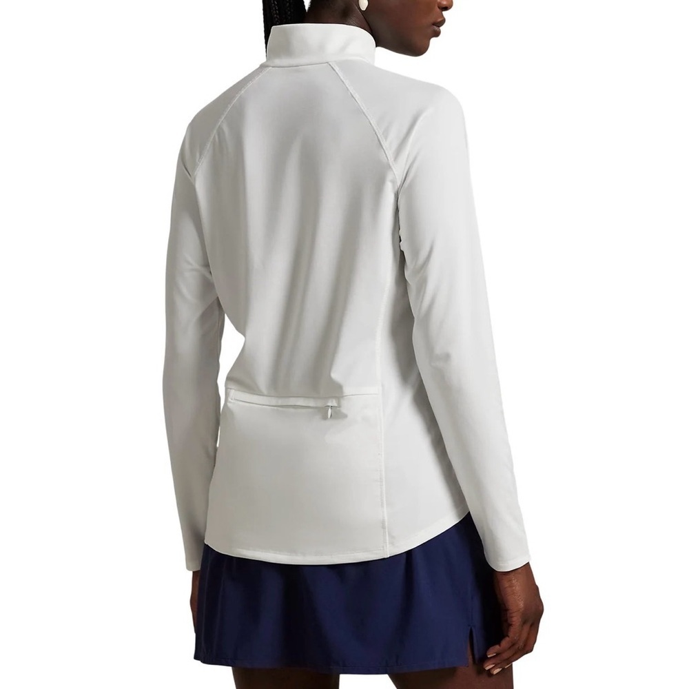 RLX Ralph Lauren White Quarter-Zip Golf Performance Pullover Women Size L - Picture 2 of 7